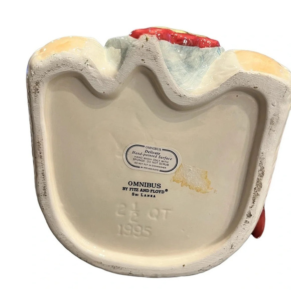 Fitz & Floyd 1995 Teddy Bear and Mouse Pitcher Vintage Christmas - Picture 5 of 6